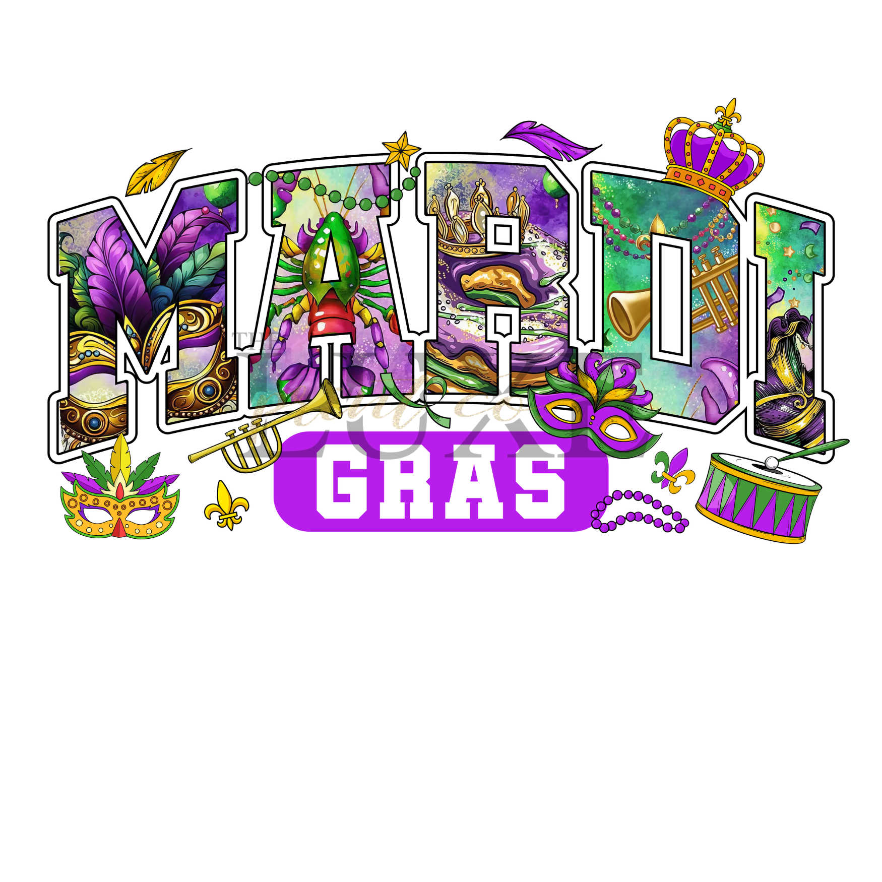 Mardi  DTF Print