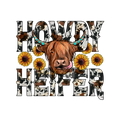 Howdy Heifer Cow Print   DTF Print