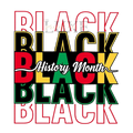 Black History Month Repeating DTF Print