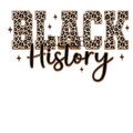 Black History-Leopard DTF Print