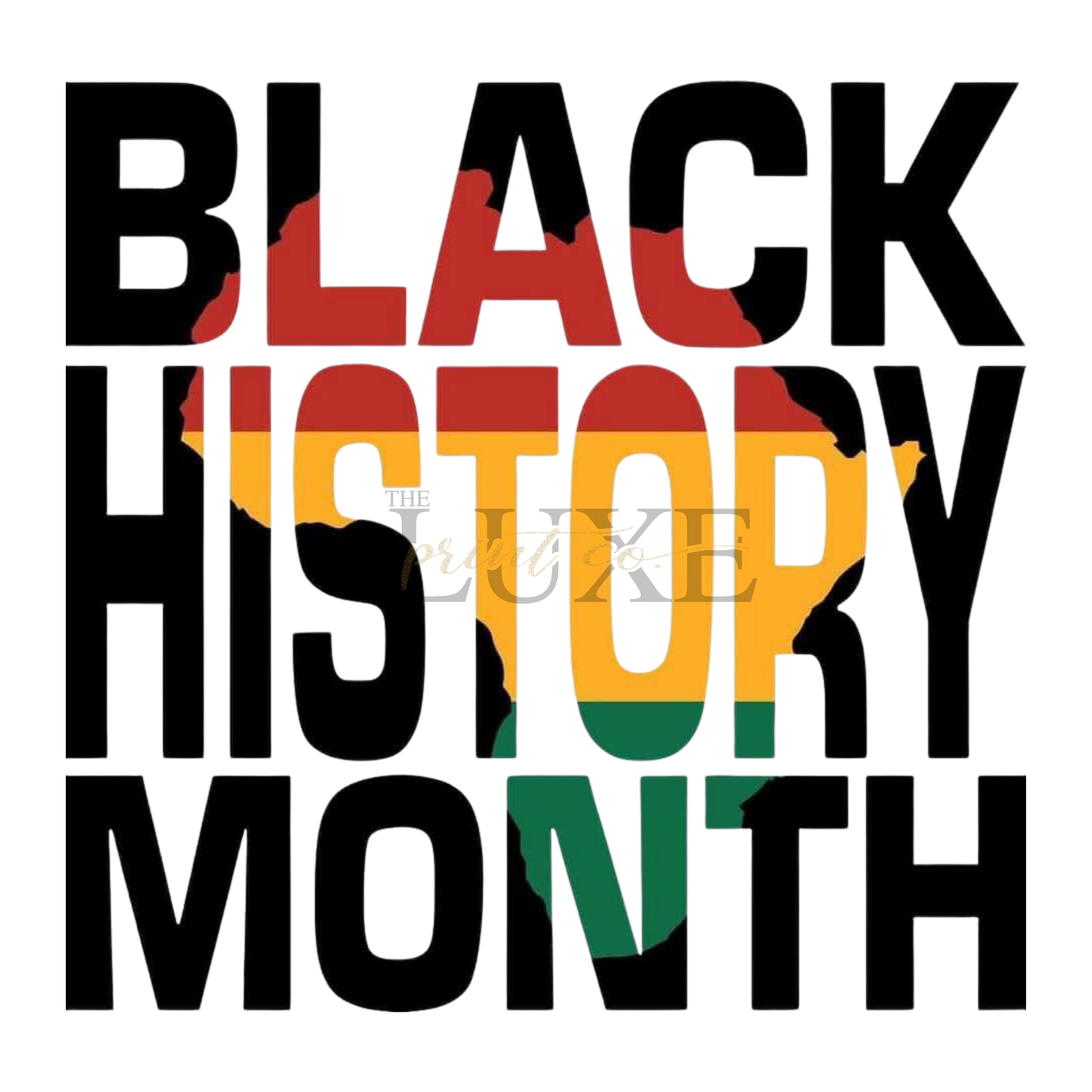 Black History Month DTF Print