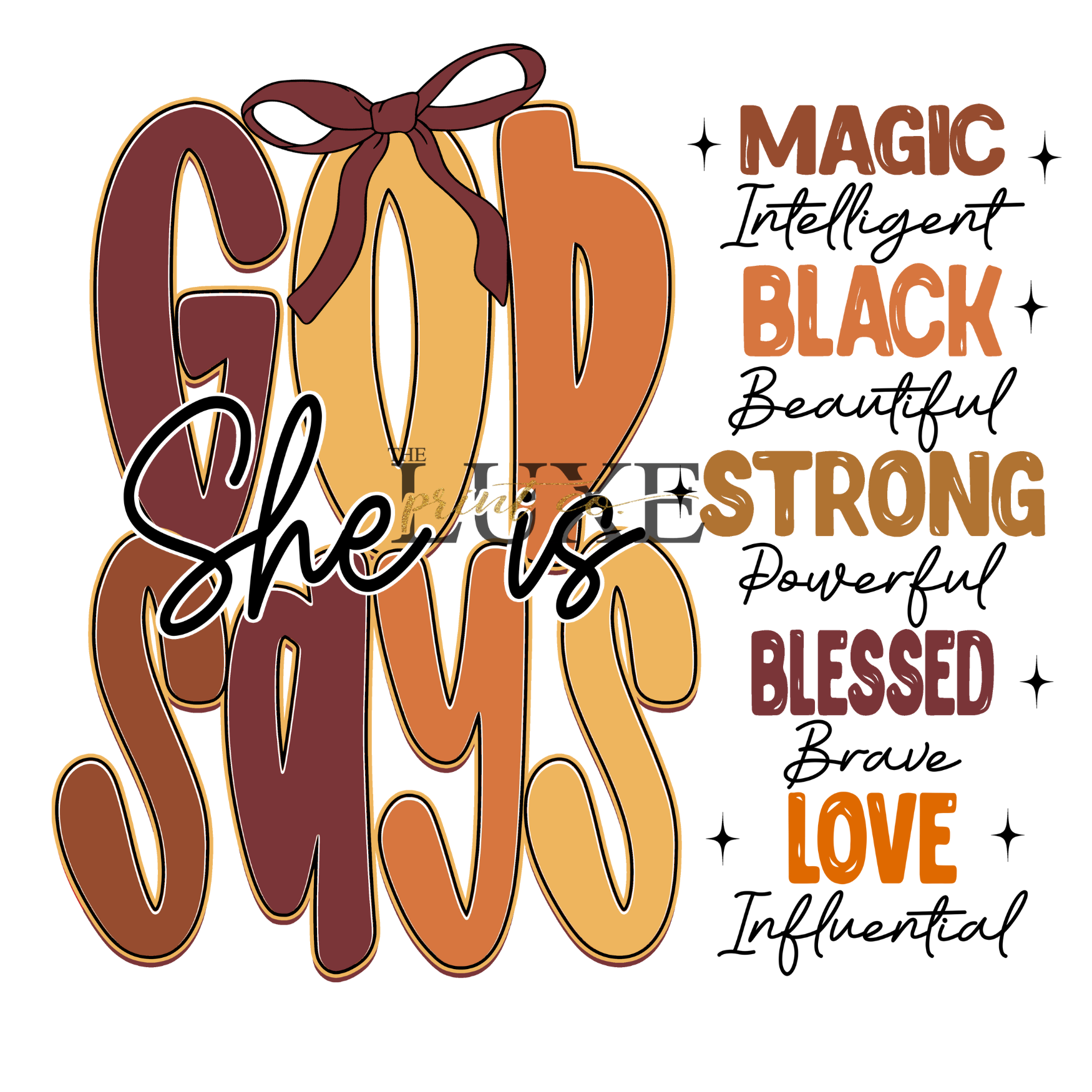 God Says DTF Print