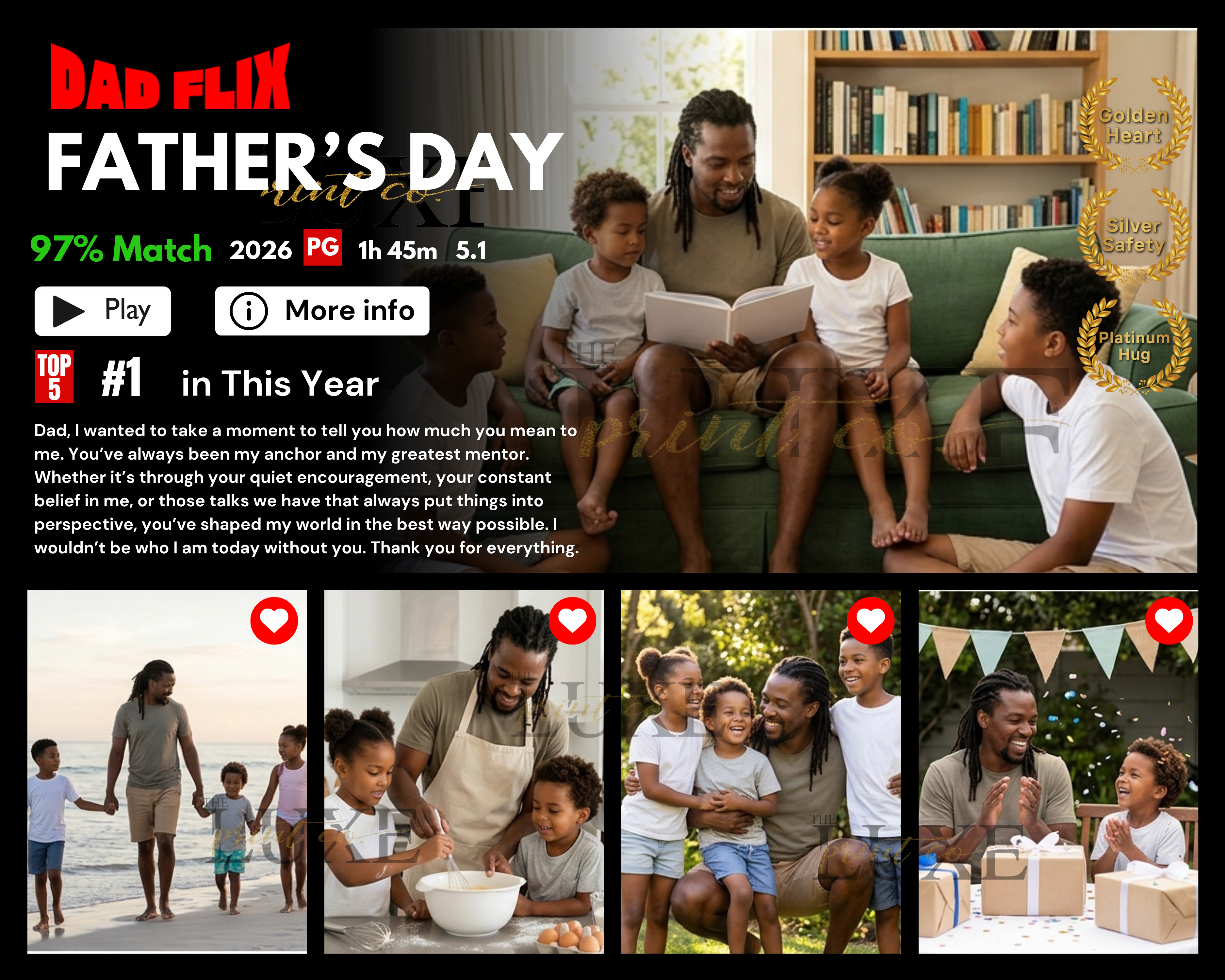 Dadflix Plaque Design #4