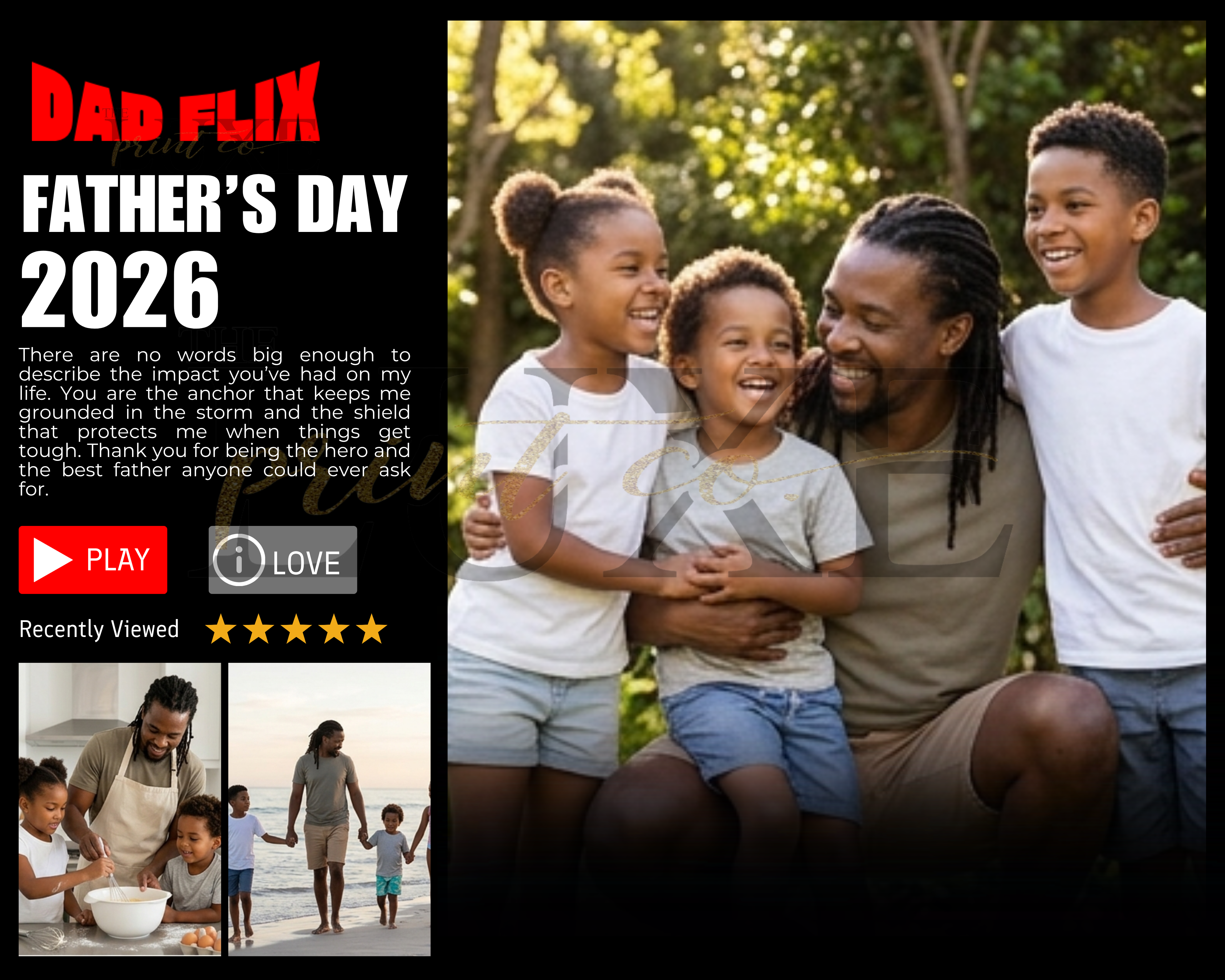 Dadflix Plaque Design #2