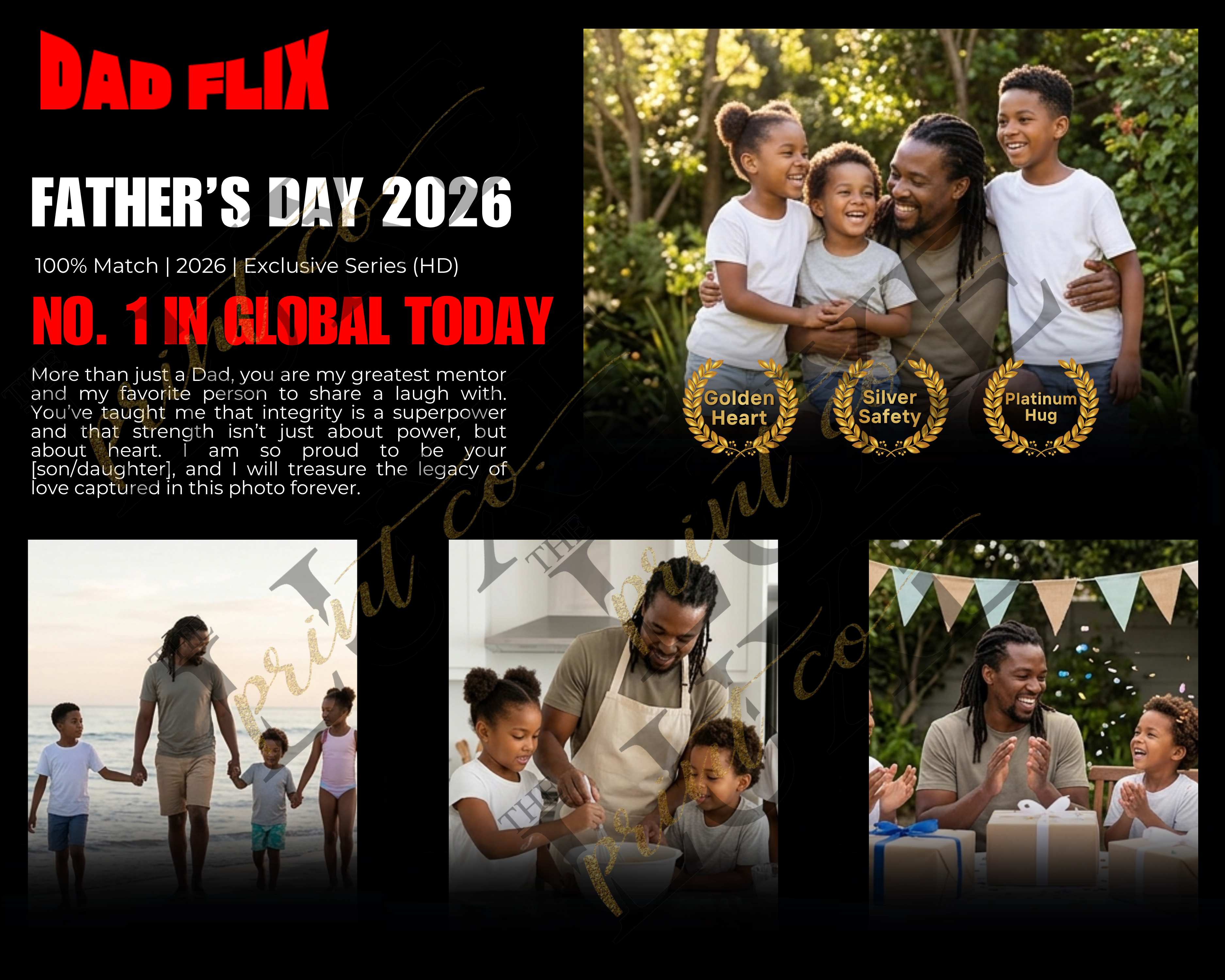 Dadflix Plaque Design #3