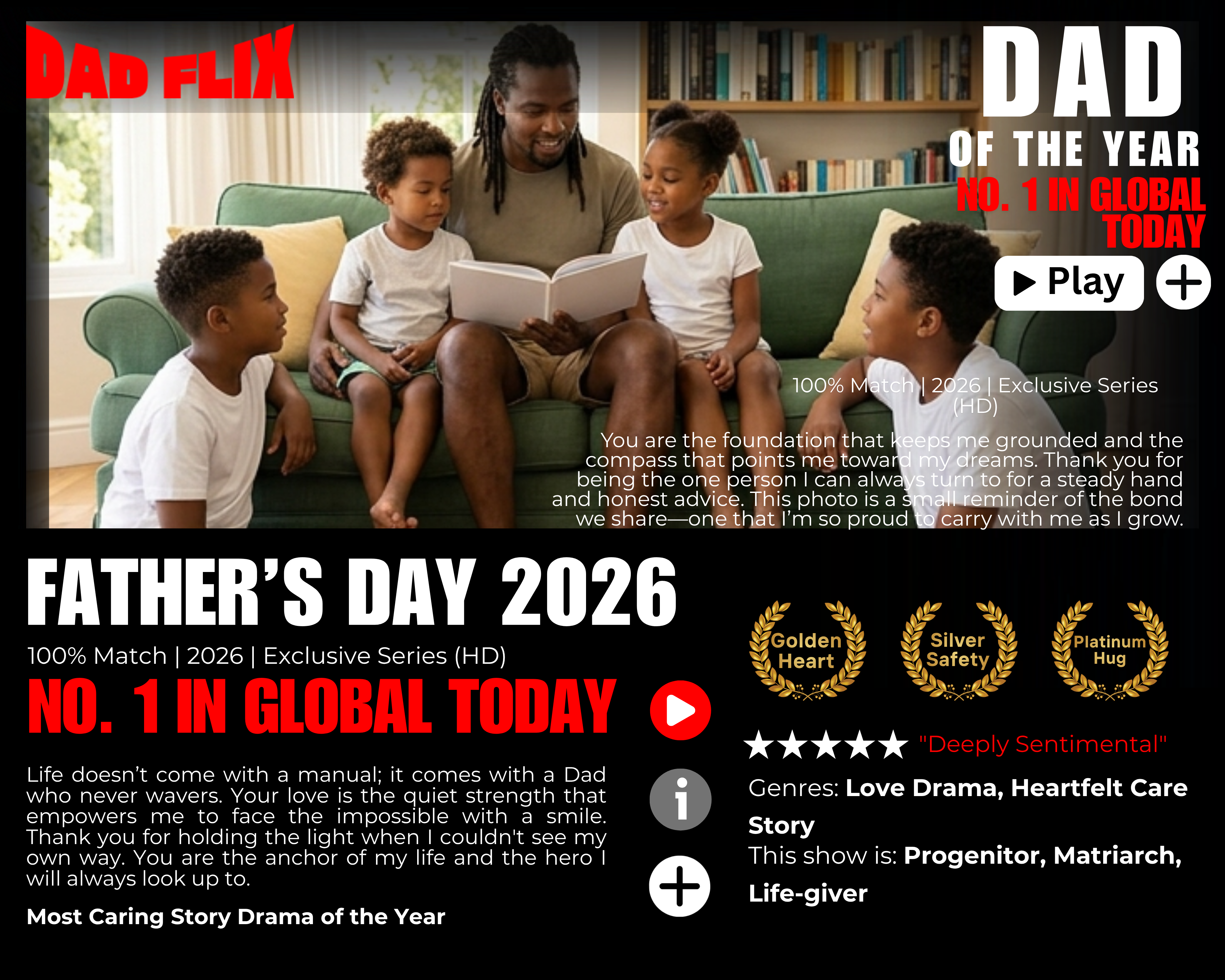 Dadflix Plaque Design #1