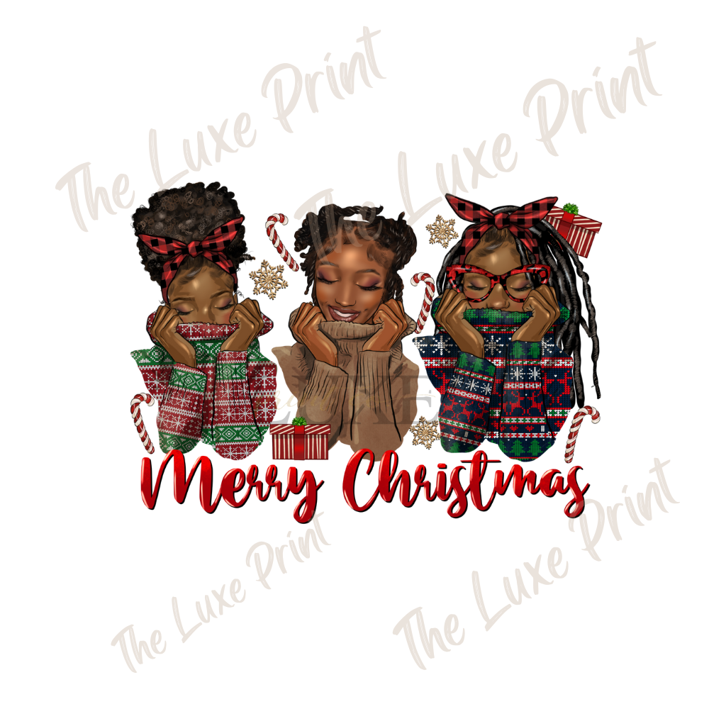 Merry Xmas DTF Print
